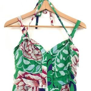 Midi Hawaiian print dress